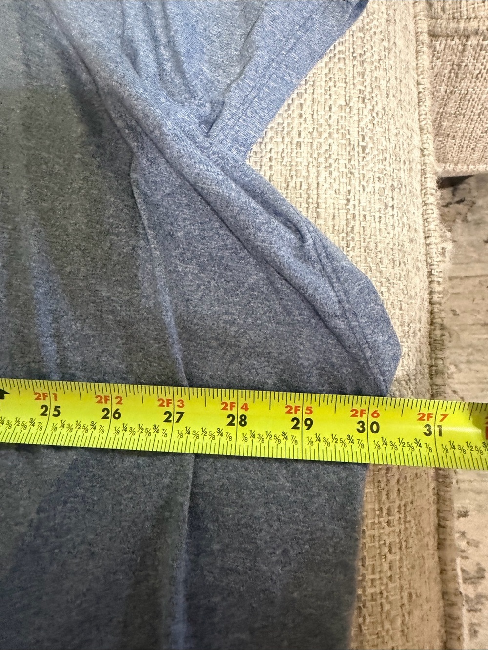 Maurices Blue Heather Tee Plus Size 4X Soft Short Sleeve Casual Basic Top - Picture 6 of 8